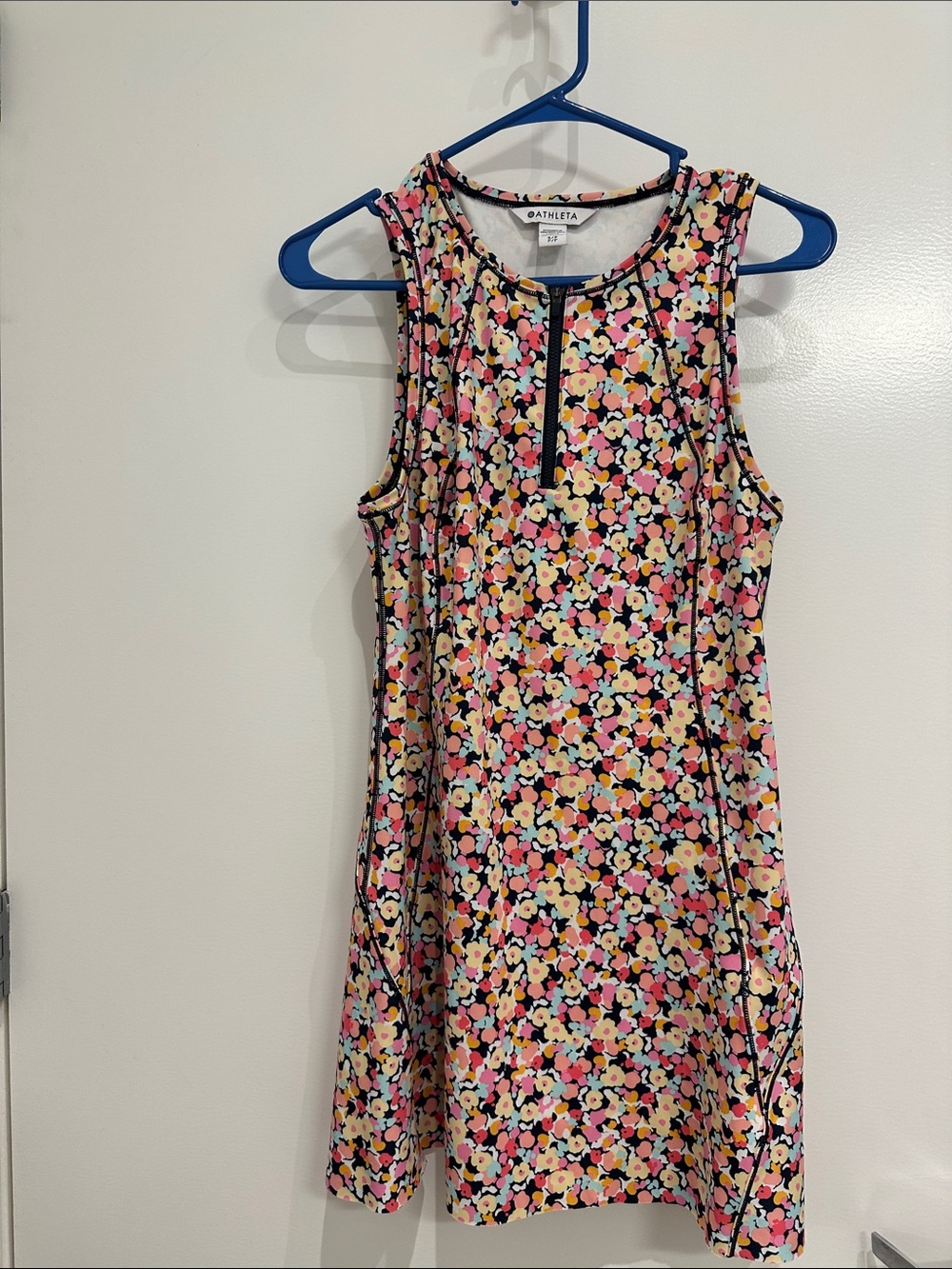 Athleta Ace Volley Floral Lunar dress /golf/pickleball Small